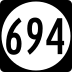 State Route 694 marker