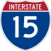 Interstate 15 marker