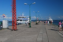 Porto de passageiros na Lagoa do Vístula