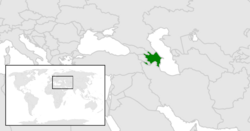 Location of Azerbaijan