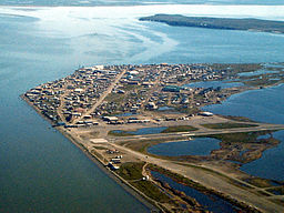 Flygfoto över Kotzebue 1999.