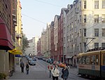 Fabriksgatan vid korsningen med Kaptensgatan