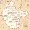 CW postcode area map