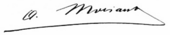 signature de Armand Moisant