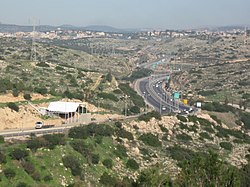 מראה מיער ראש העין מזרחה לכיוון כביש 5