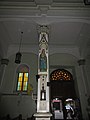 A sculpture of St. Elizabeth of Hungary, one of the sixteen female saints inside the church