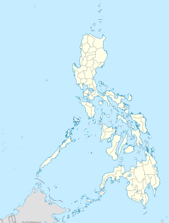 Mapa konturowa Filipin, w centrum znajduje się punkt z opisem „Batangas”