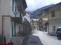 Skyline of Ronco Canavese