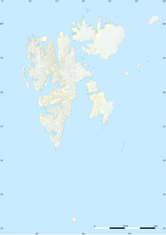 Sørkapp Land på kartet over Svalbard