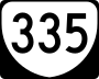 State Route 335 marker