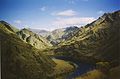 Hells Canyon. Deze delen van de rivier zijn niet meer bereikbaar voor migrerende zalmen.