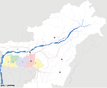 車剌潘治響Meghalaya嘅位置