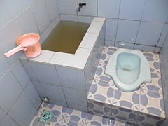 'n Toilet in Indonesië.