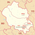 HG postcode area map