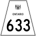 Highway 633 marker