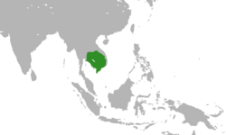 Location of Chân Lạp