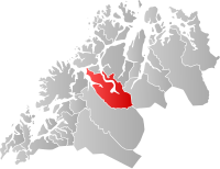 Kart som viser Balsfjord kommune.