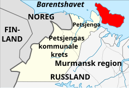 Fiskarhalvøya er den nordaustlegaste delen av Petsjenga.