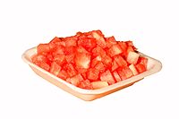 Watermelon cubes