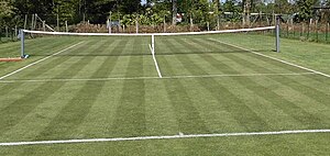 Tennis sur gazon près de Rennes, France