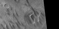 Close view of dunes in Newton Crater, as seen by HiRISE under HiWish program