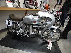 FB Mondial 125 Bilancerino del 1955, oficial de fàbrica, amb motor projectat per Fabio Taglioni