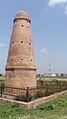 Kos Minar dell'era Mughal lungo la GT road a Taraori nel distretto di Karnal