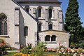 L'église Saint-Laurent côté jardin.