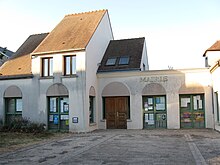 Ang Town Hall sa Villeneuve-sur-avers