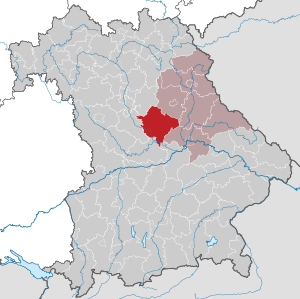 Li position de Subdistrict Neumarkt in der Oberpfalz in Bavaria