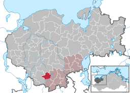 Läget för kommunen Pokrent i Landkreis Nordwestmecklenburg