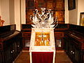 Treasure Room. In center: the True Cross. Near the walls: other relics.