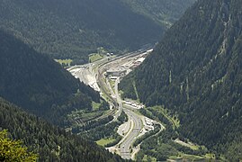 Le col du Brenner vu du nord.