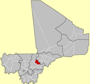 Location of the Cercle of Macina in Mali