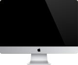 Slim edge unibody iMac.