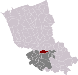 Hondeghem in the arrondissement of Dunkirk