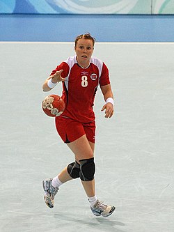 Karoline Dyhre Breivang 2008-ban a Larvik színeiben