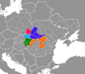 Localizarea Euroregiunii Carpatice pe Harta Europei