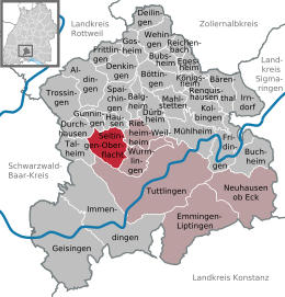 Seitingen-Oberflacht - Localizazion