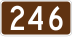 Route 246 marker