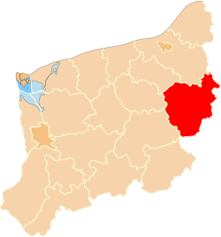 Location within the voivodeship