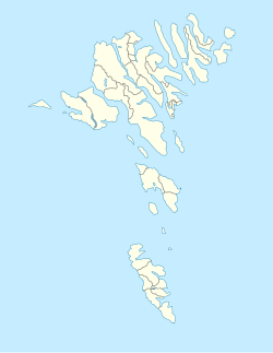 Kirkjubøur ubicada en Islas Feroe