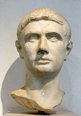 Mannenportret, zogenaamde Brutus. Marmer, 30-15 v.Chr., uit de Tiber, Rome (Palazzo Massimo alle Terme, Rome).