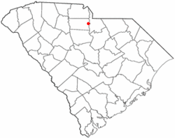 Location of Fort Lawn, South Carolina