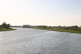 Blick von der Karl-Carstens-Brücke gen Westen auf den Werdersee