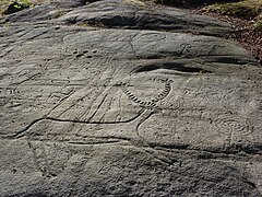 Laxe dos Carballos, deer hunting with leaf-shaped spears and cup and ring marks