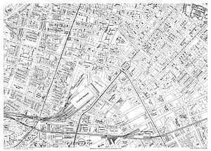 Map of Manchester Central Station and area