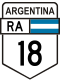 National Route 18 shield}}