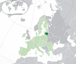 Location of Lithuania