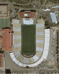 Satellite View of Folsom Field in 2002.